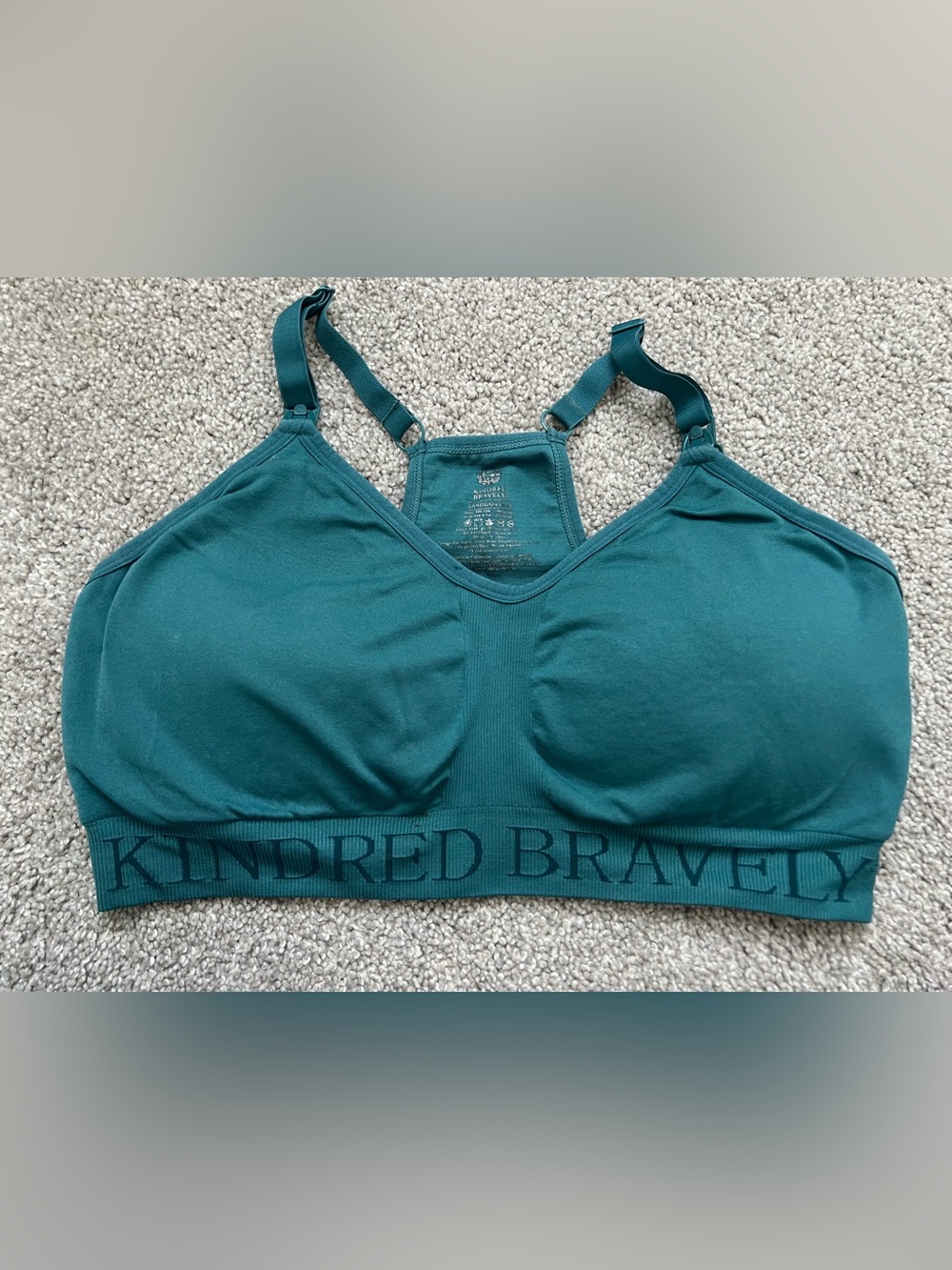 Kindred Bravely Teal Pumping Sports Bra